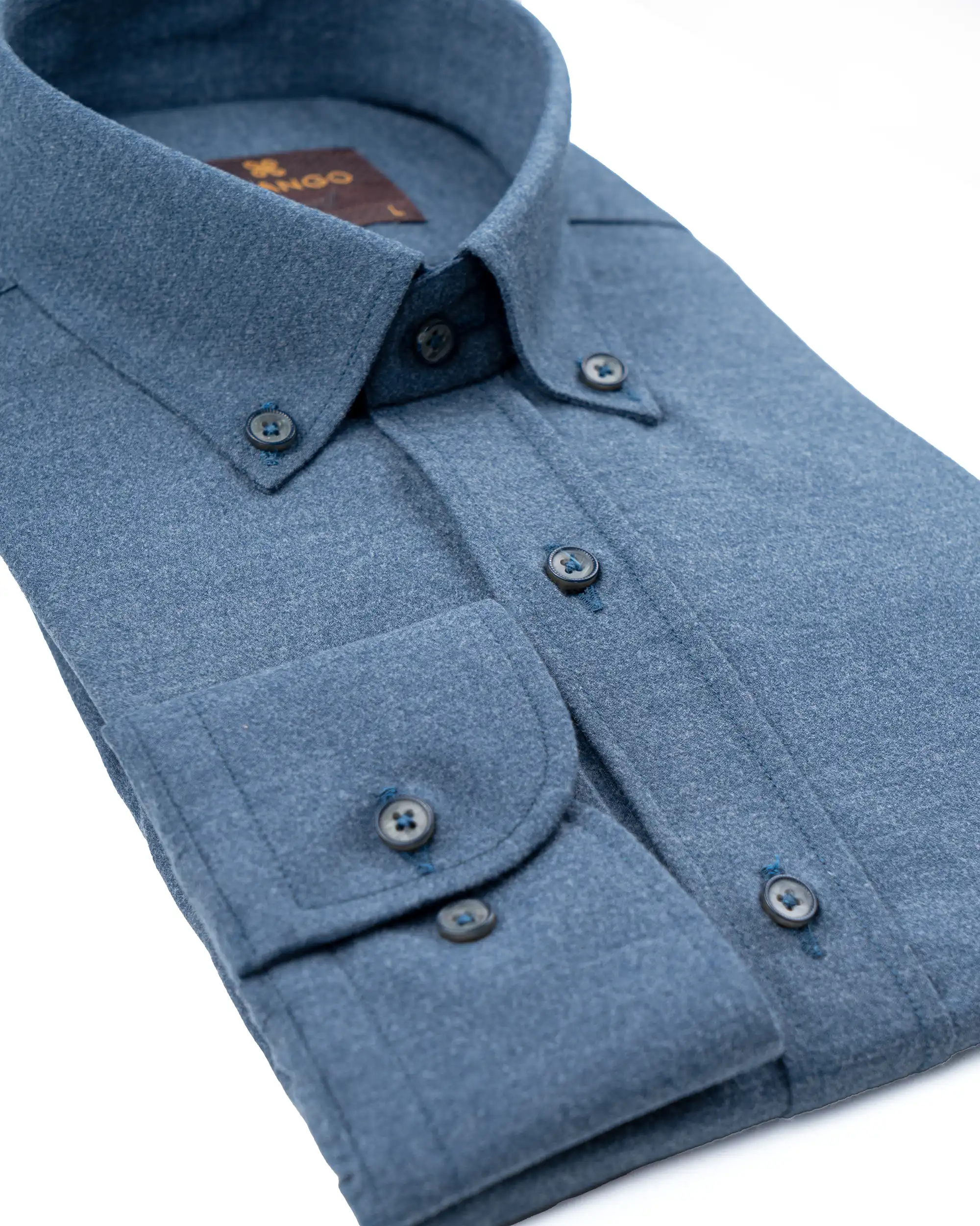 پیراهن آستین بلند پشم نازک ملانژ